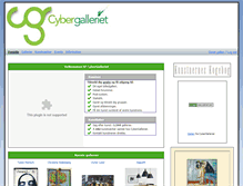 Tablet Screenshot of cybergalleriet.dk